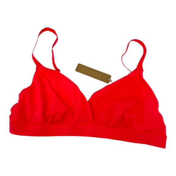 SKIMS Fits Everybody Crossover Bralette Ultra Pink Size XS NWT $34 MSRP - Picture 1 of 4